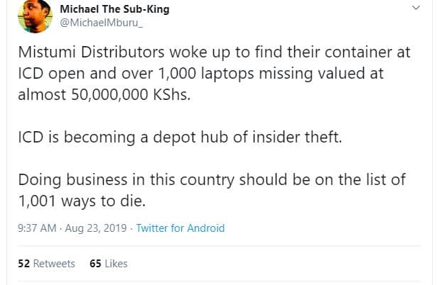 Michael the subking michaelmburu _ mistumi distributors woke up to find their co