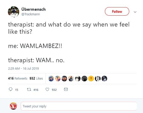 Übermensch trackmann follow therapist and what do we say when we feel like this?