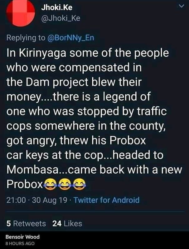 Jhoki ke jhoki_ke replying to bornny_en in kirinyaga some of the people who were