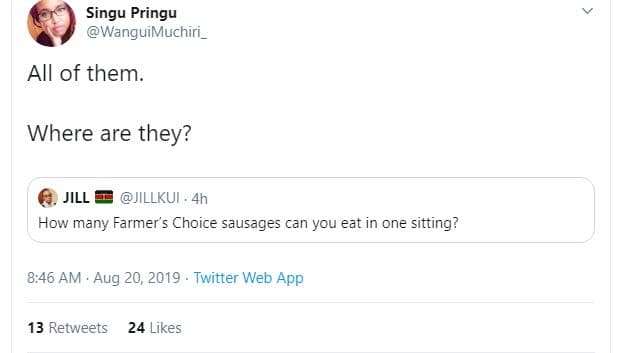 Singu pringu wanguimuchiri _ all of them_ where are they? jill jillkui 4h how ma