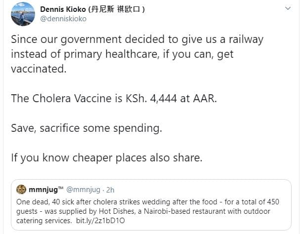 Dennis kioko 4ef łtq denniskioko since our government decided to give us a railw