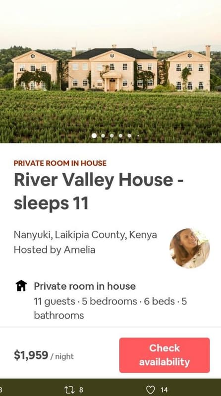 Private room in house river valley house sleeps 11 nanyuki laikipia county kenya