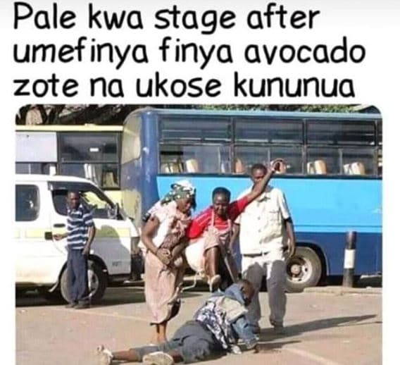 Pale kwa stage after umefinya finya avocado zote na ukose kununua