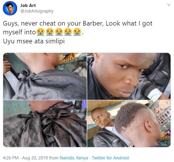 Job art jobartography guys, never cheat on your barber, look what got myself int