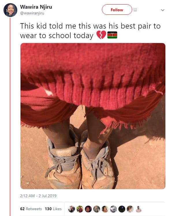 Wawira njiru wawiranjiru follow this kid told me this was his best pair to wear