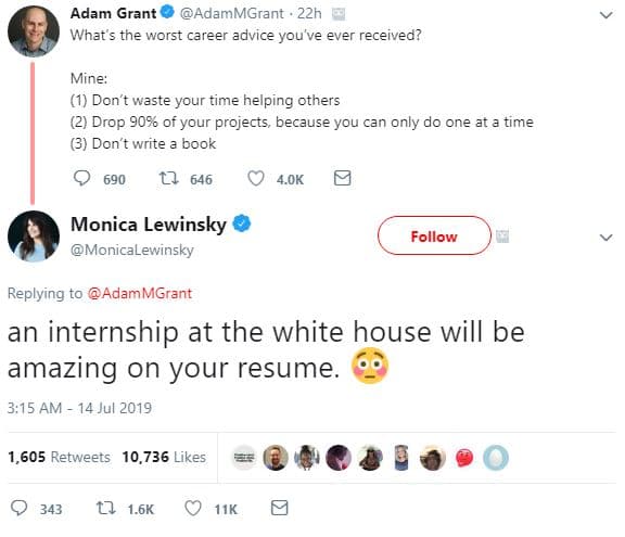 Adam grant adammgrant 22h what the worst career advice youve ever received? mine