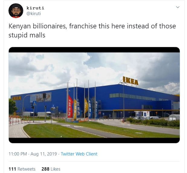 Kiruti kiruti kenyan billionaires, franchise this here instead of those stupid m