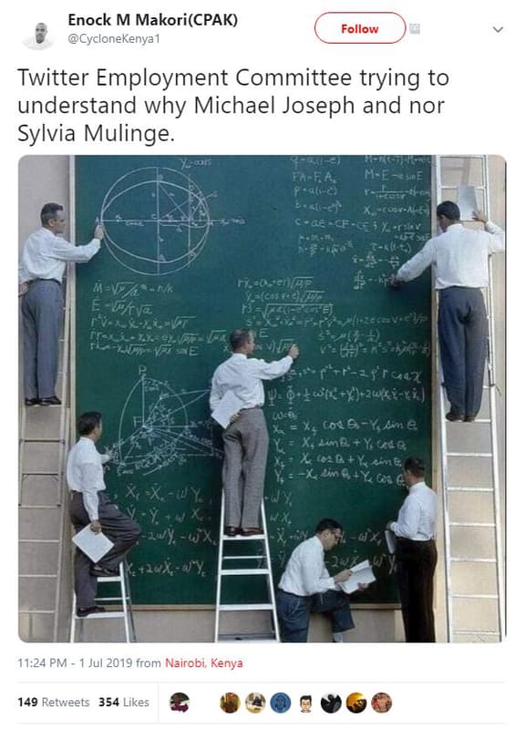 Enock m makoricpak cyclonekenya1 follow twitter employment committee trying to u