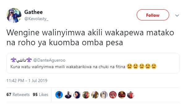 Gathee kevolasty _ follow wengine walinyimwa akili wakapewa matako na roho ya ku