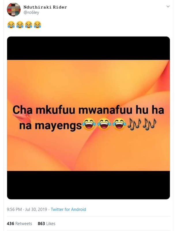 Nduthiraki rider robley cha mkufuu mwanafuu hu ha na mayengs jpj jpp 9.56 pm . j