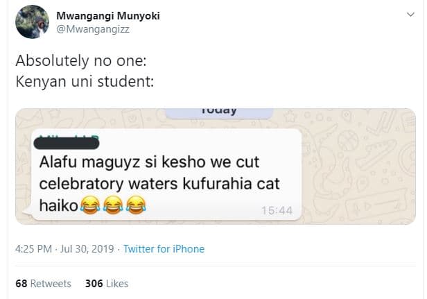 Mwangangi munyoki mwangangizz absolutely no one kenyan uni student uuay alafu ma