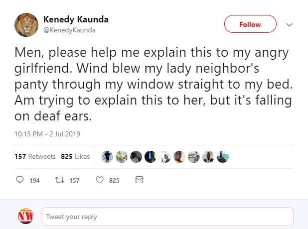 Kenedy kaunda kenedykaunda follow men please help me explain this to my angry gi