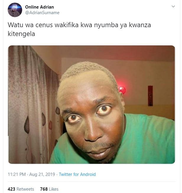 Online adrian adriansurname watu wa cenus wakifika kwa nyumba ya kwanza kitengel