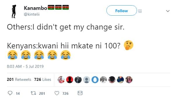 Kanambo kintelii follow othersl didn't get my change sir. kenyanskwani hii mkate