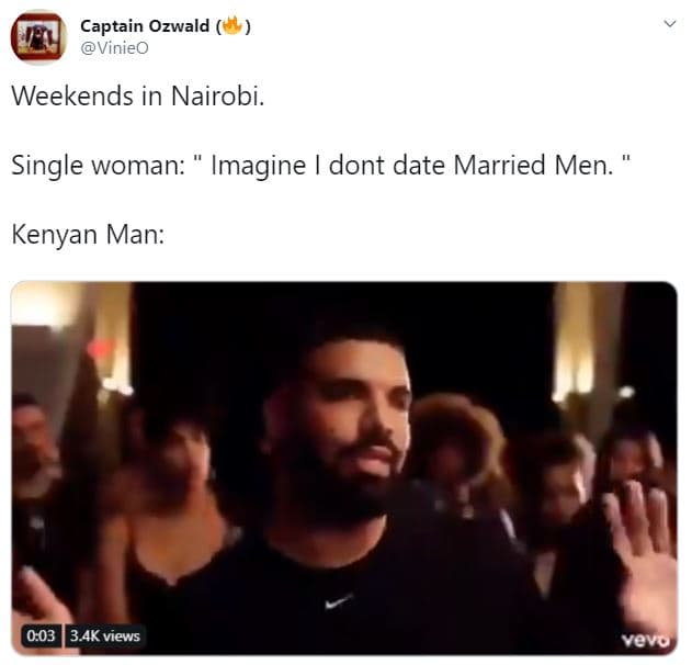 Captain ozwald vinieo weekends in nairobi. single woman imagine dont date marrie