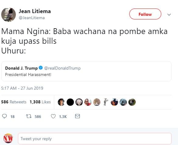 Jean litiema jeanlitiema follow mama ngina baba wachana na pombe amka kuja upass