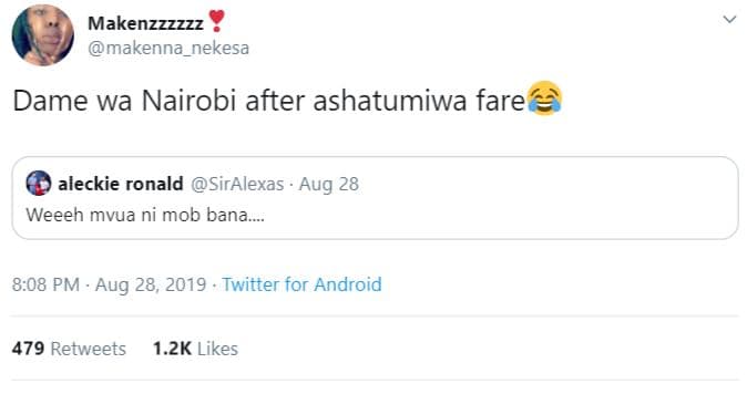 Makenzzzzzz makenna_nekesa dame wa nairobi after ashatumiwa fare aleckie ronald
