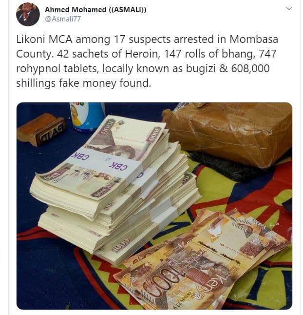 Ahmed mohamed asmali asmali77 likoni mca among 17 suspects arrested in mombasa c