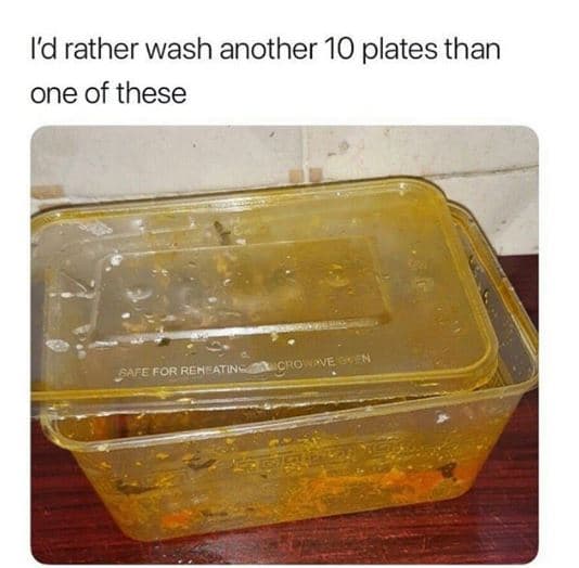 Id rather wash another 10 plates than one of these fafefor reheatine cro ve