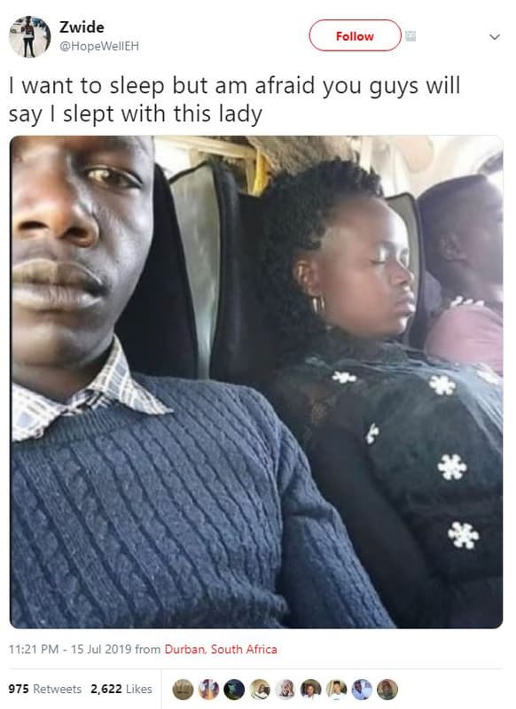 Zwide hopewelleh follow want to sleep but am afraid you guys will say slept with