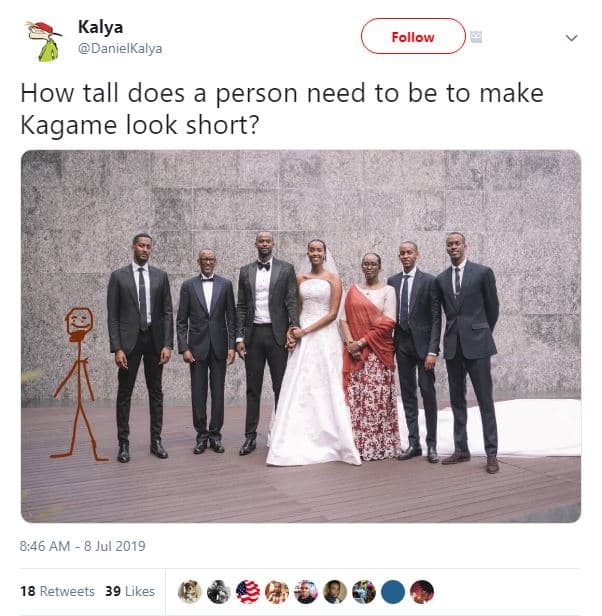 Kalya danielkalya follow how tall does a person need to be to make kagame look s