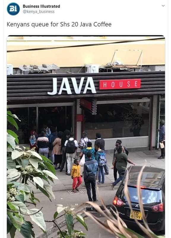 Business illustrated kenya_business bi kenyans queue for shs 20 java coffee java