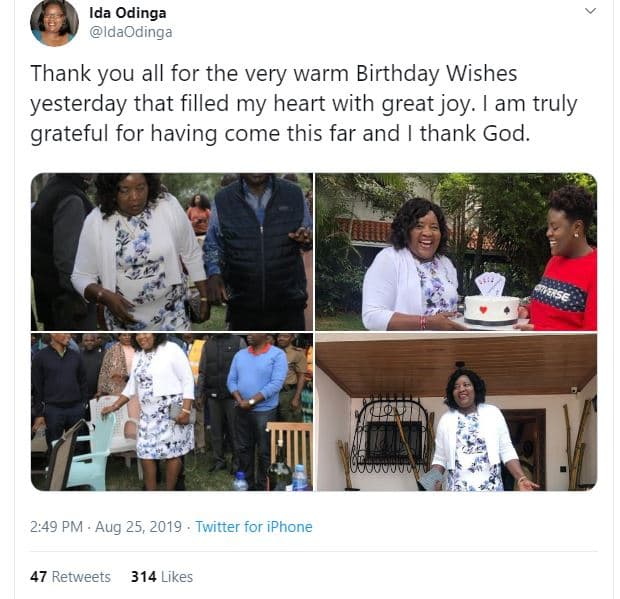 Ida odinga idaodinga thank you all for the very warm birthday wishes yesterday t