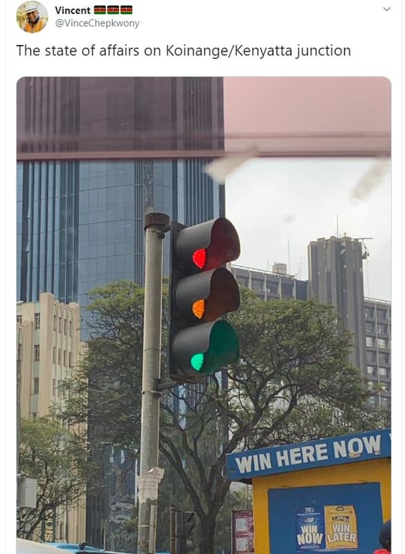 Vincent e3e vincechepkwony the state of affairs on koinangekenyatta junction her