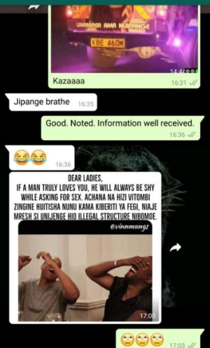 Aa egoh kazaaaa 16,31 jipange brathe 16.35 good.noted.information well received.