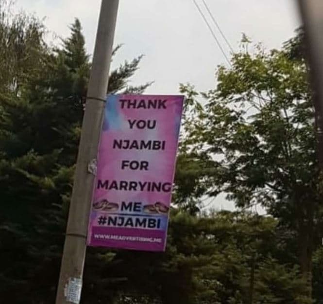 Thank you njambi for marrying me nambi