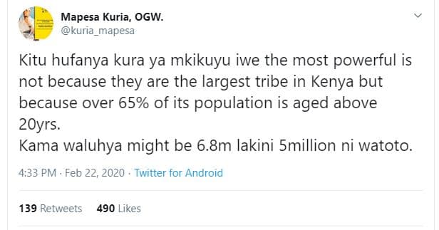 Mapesa kuria, ogw. kurla_mapesa kitu hufanya kura ya mkikuyu iwe the most powerf