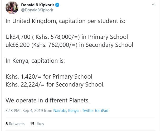 Donald b kipkorir donaldbkipkorir in united kingdom capitation per student is uk