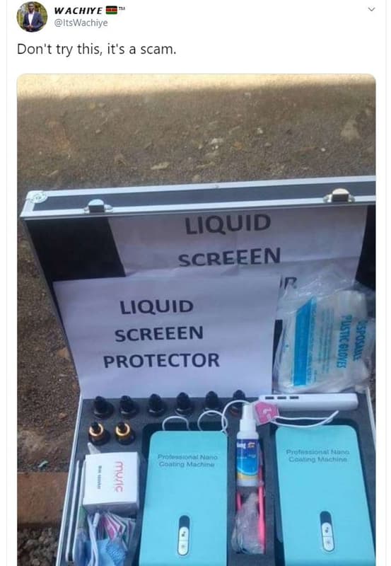Wachiye itswachiye don't try this, it's a scam. liquid screeen liquid screeen pr