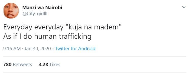 Manzi wa nairobi city_girllii everyday everyday 'kuja na madem' as if do human t