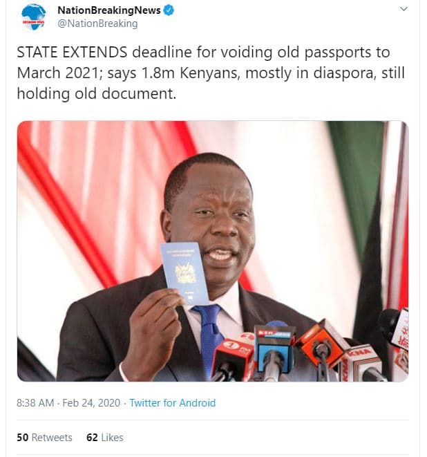 Nationbreakingnews nationbreaking state extends deadline for voiding old passpor