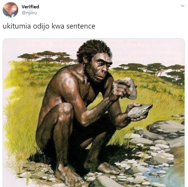 Verified njiru ukitumia odijo kwa sentence