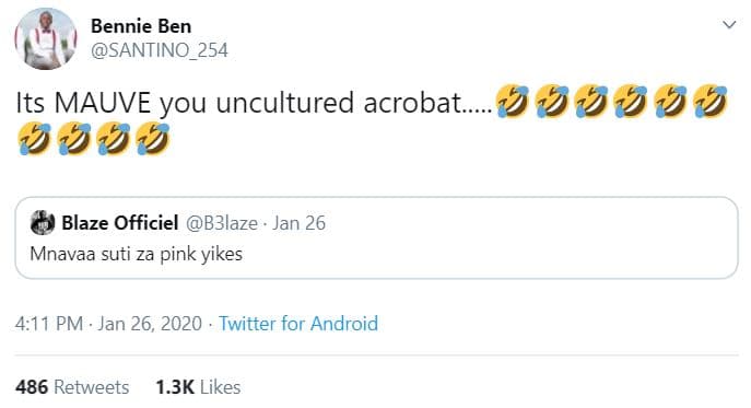 Bennie ben santino_254 its mauve you uncultured acrobat. blaze officiel b3laze j