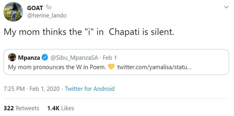 Goat herine_lando my mom thinks the i' in chapati is silent. mpanza sibu_mpanzas