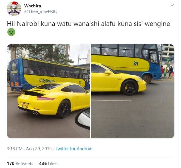 Wachira thee_maveric hii nairobi kuna watu wanaishi alafu kuna sisi wengine cits