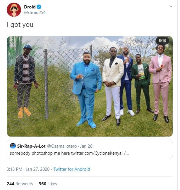 Droid droid254 got you 510 sirrapalot osama otero jan 26 somebody photoshop me h