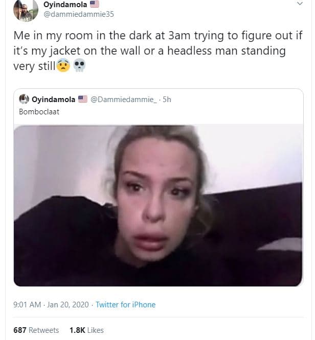 Oyindamola dammiedammie35 me in my room in the dark at 3am trying to figure out