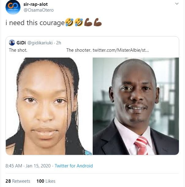 Sirrapalot osamaotero need this courage 966 gidi gidikariuki . 2h the shot. the