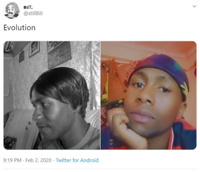 Bl. stillbill evolution 919 pm . feb 2, twitter for android