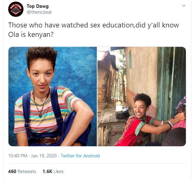 Top dawg thericdeal those who have watched sex educationdid y'all know ola is ke