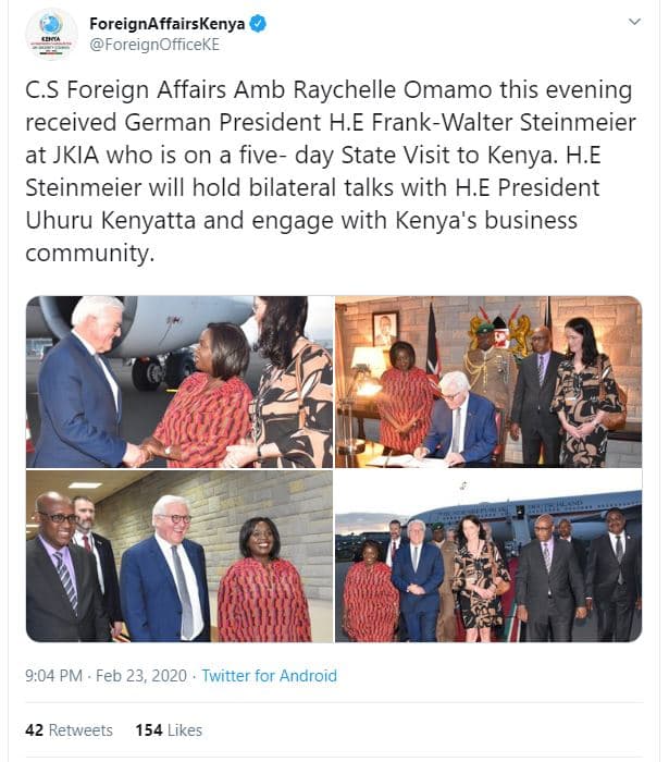 Foreignaffairskenya foreignofficeke c.s foreign affairs amb raychelle omamo this