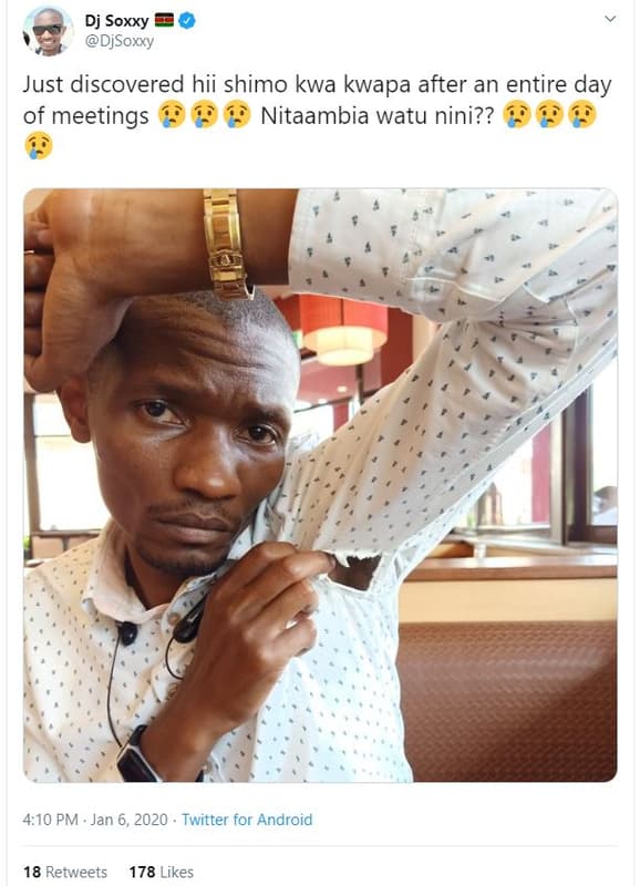 Dj soxxy djsoxxy just discovered hii shimo kwa kwapa after an entire day of meet