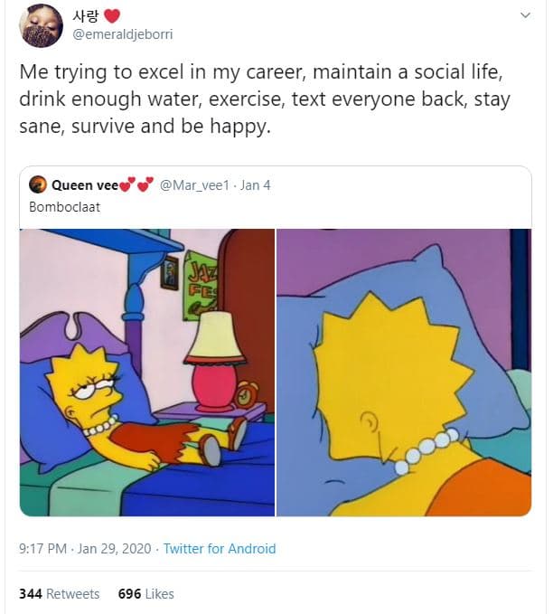 X3 emeraldjeborri me trying to excel in my career , maintain a social life, drin