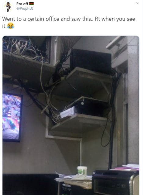 Pro off prophd went to a certain office and saw this . rt when you see