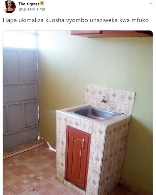 The_tigress queenhalma hapa ukimaliza kuosha vyombo unaziweka kwa mfuko