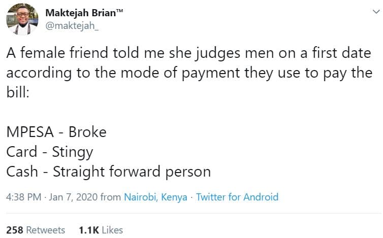 Maktejah brian maktejah a female friend told me she judges men on a first date a